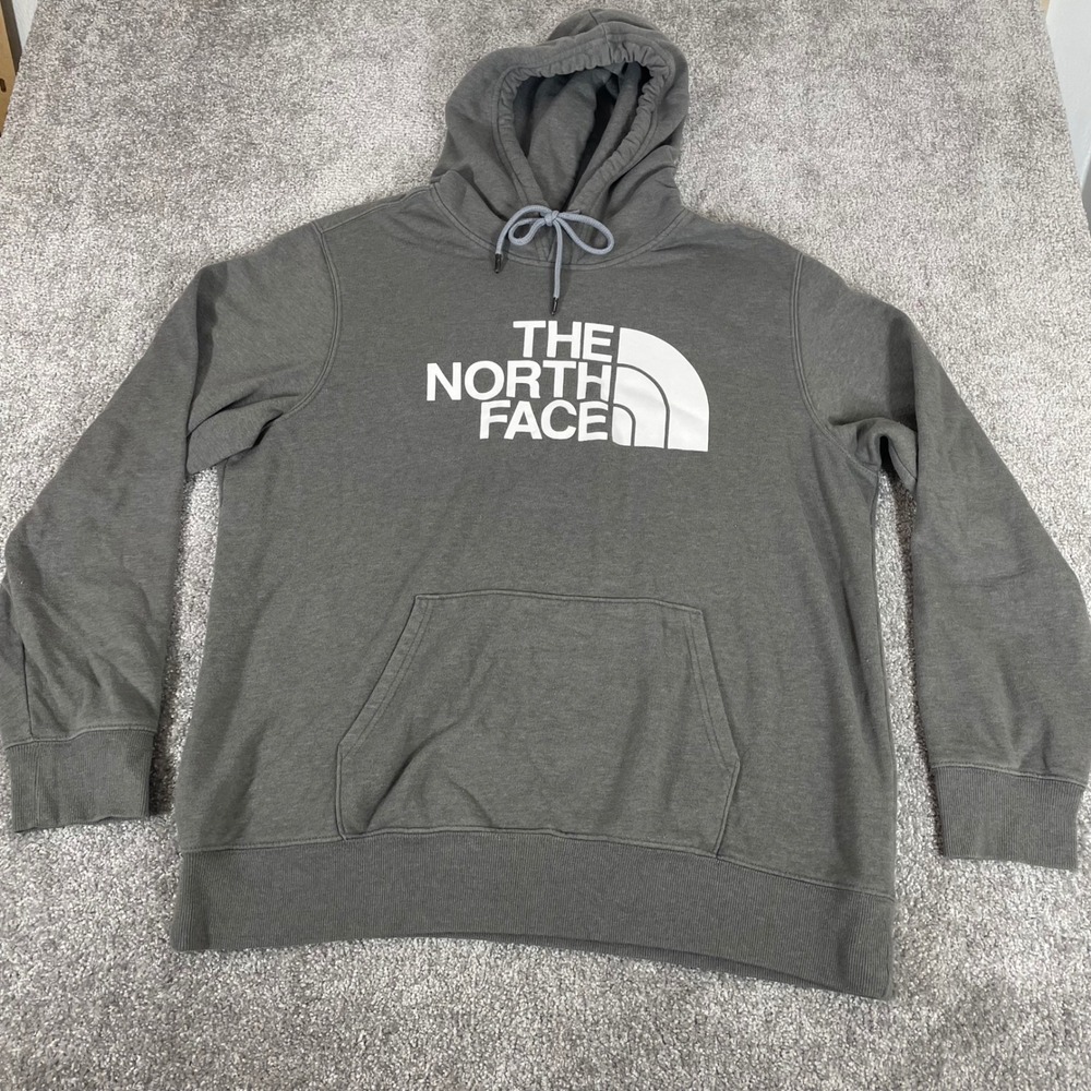 North Face Hoodie Mens Extra Large Sweatshirt Fleece Half Dome Logo Pullover